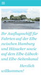 Mobile Screenshot of personenschifffahrt-wilcke.de