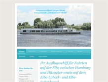 Tablet Screenshot of personenschifffahrt-wilcke.de